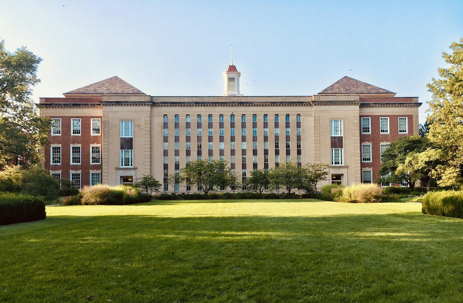 Historic academic laboratory and research campus architecture at Harvard University