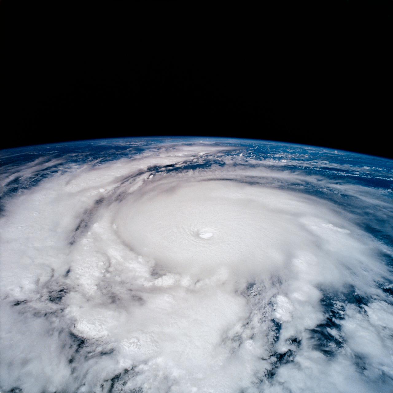 High-resolution NASA Earth observation satellite imagery of atmospheric storm circulation