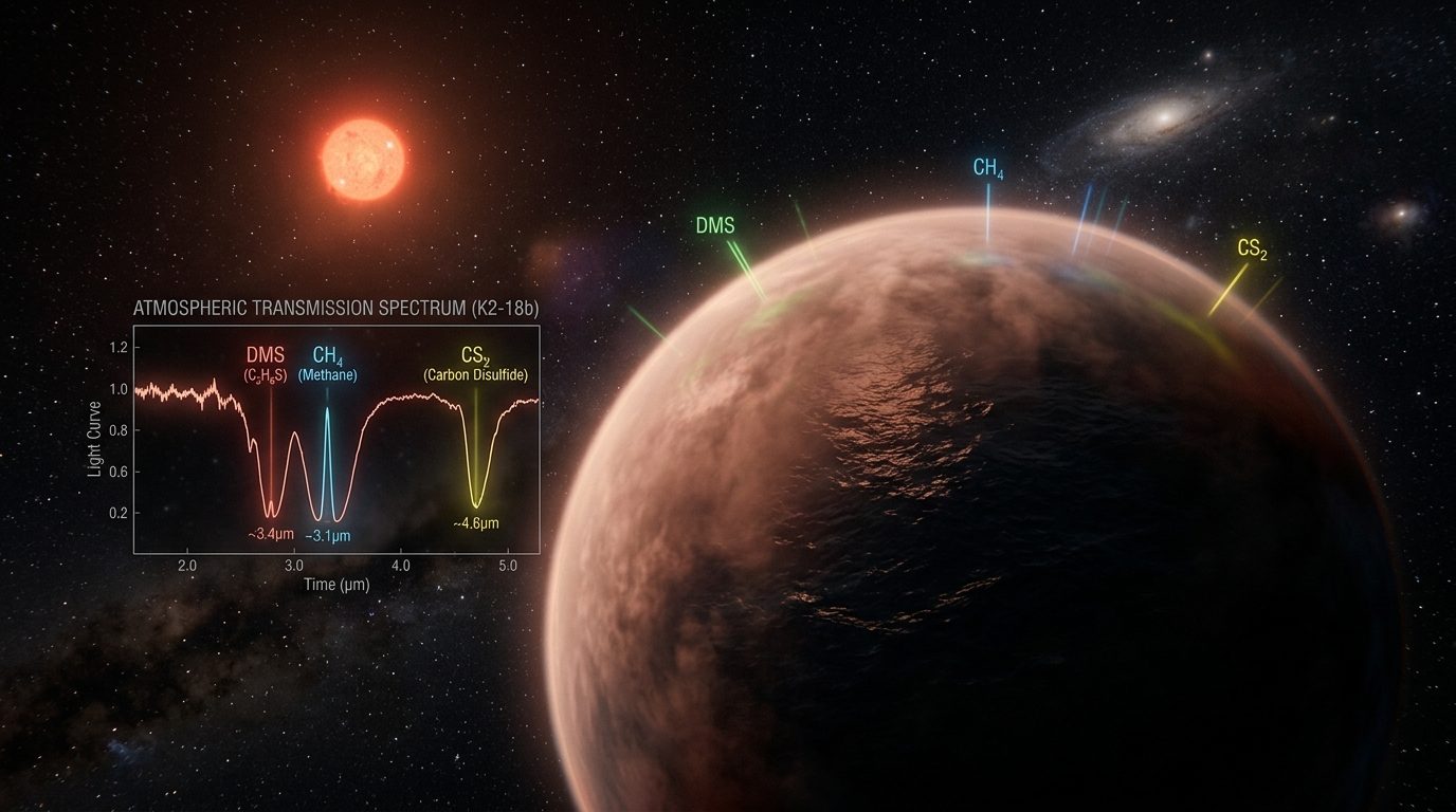 James Webb Space Telescope transmission spectrum and orbital view of temperate hycean ocean exoplanet K2-18b