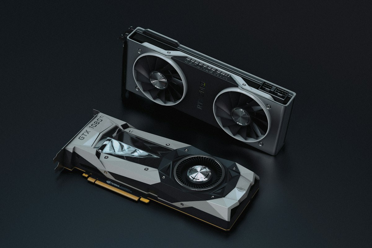 Hardware workstation with NVIDIA GeForce RTX GPU executing high-throughput local AI inference with memory hierarchy telemetry